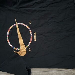 Nike Black Tee with White Logo